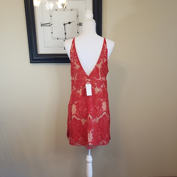 Free People | Night Shimmer Mini Dress - Picture 6 of 7